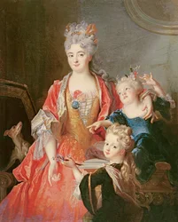 A Woman with Two Children